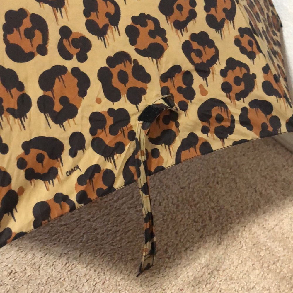 Coach Retractable Umbrella Parapluie Pliant - Picture 7 of 10